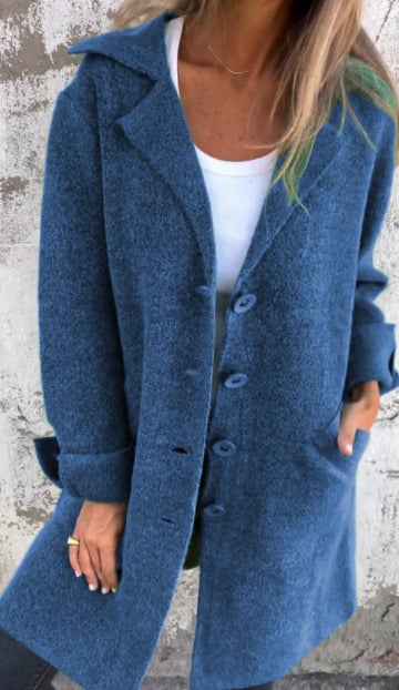 BAYLEA - SINGLE-BREASTED CASUAL COAT WITH WOOL LAPELS