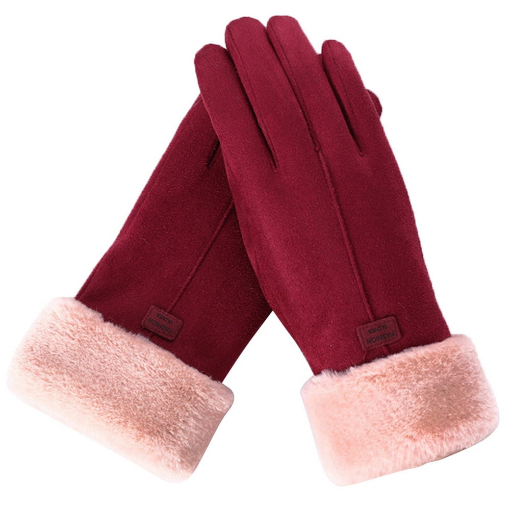 Warm winter gloves for women