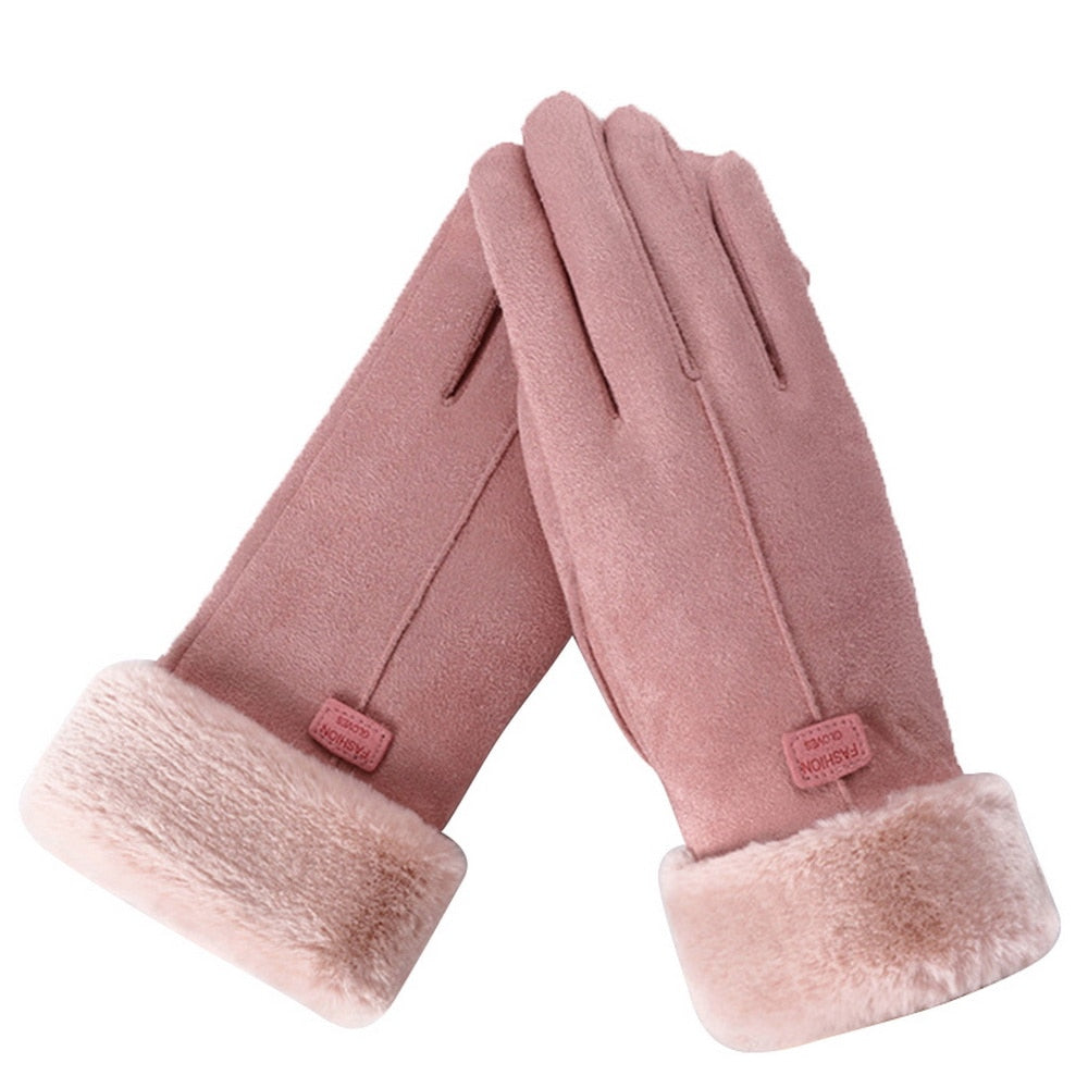 Warm winter gloves for women