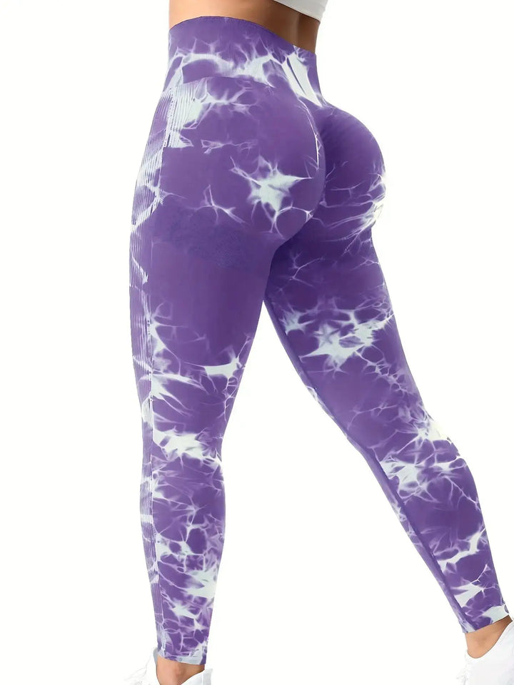 AuraFit™ Seamless Tie-Dye Leggings