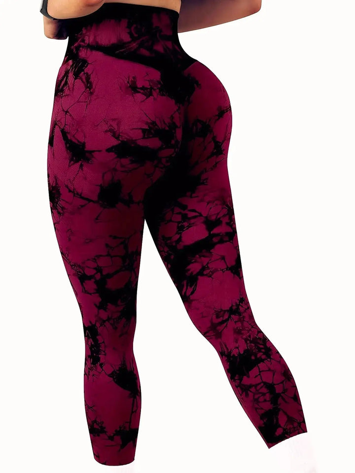 AuraFit™ Seamless Tie-Dye Leggings