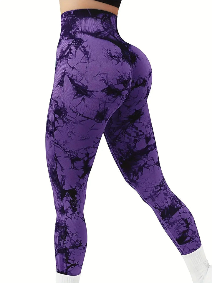 AuraFit™ Seamless Tie-Dye Leggings