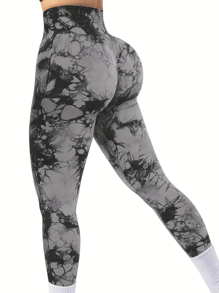 AuraFit™ Seamless Tie-Dye Leggings