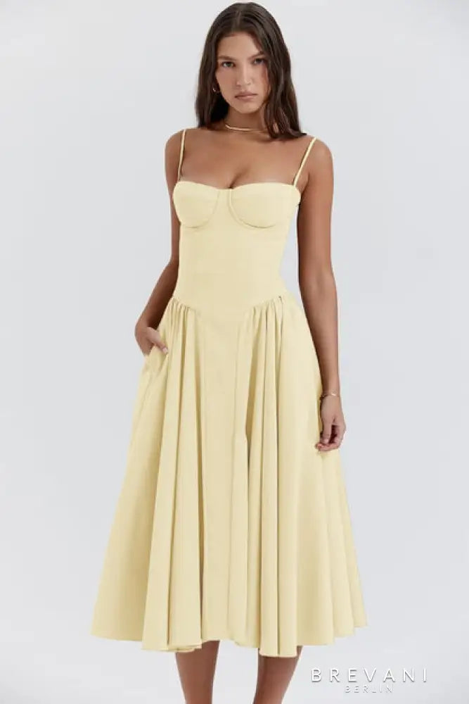 Julia | Sleeveless Dress with corset fit