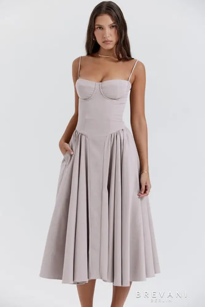 Julia | Sleeveless Dress with corset fit