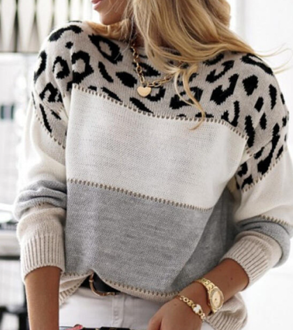 LELA™ | LEOPARD PRINT JUMPER