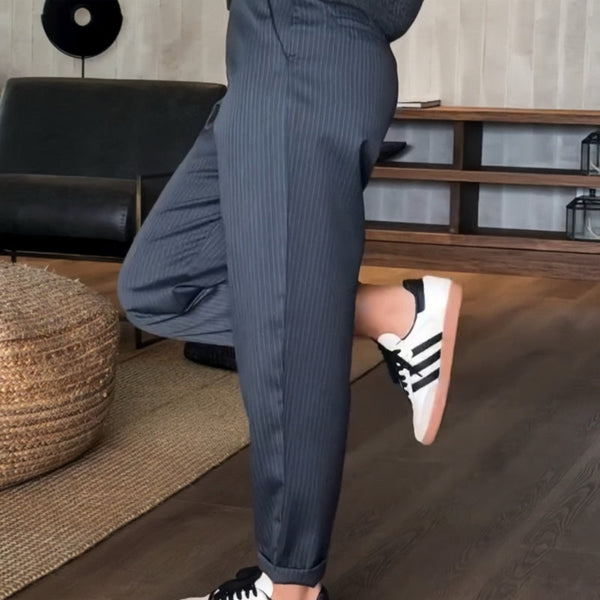 MATHILDE - STRIPED SUIT TROUSERS