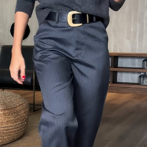 MATHILDE - STRIPED SUIT TROUSERS