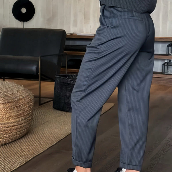 MATHILDE - STRIPED SUIT TROUSERS